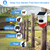 Solar Strobe Alarm Light with Motion Sensor Siren Outdoor Alarm Siren with Remote Controller 120db Sound Security Siren Light IP67 Waterproof and 4 Mode for Home,Farm,Barn,Villa,Yard(1Pack)