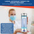 LevelUpWay Hydrogen Water Bottle - Advanced SPE/PEM Technology, Premium Borosilicate Glass, Made for Daily Hydration