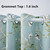 Vintage Birds Curtains 84 Inches Length Farmhouse Linen Blend Curtain Panels for Patio Door Grommet Half Light Blocking Country Style Floral Print Drapes for Home Decor 1 Panel W55 X L84 Inch