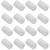 bociloy 16Pcs Round Silicone Cabinet Handle Corner Guards, Soft Anti-Collision Door Handle Covers Bumper Protectors for Furniture Table Drawer Wardrobe, Transparent