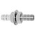 Beduan 1/4" Hose Barb Thru-Bulk Bulkhead Straight Hex Union Stainless Steel Fitting