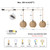 ALAISLYC 3 Lights Plug in Pendant Light with Cord On/Off Switch Rattan Hanging Lamp with 22ft Hand Woven Wicker Plug in Chandelier Boho Hanging Lights Fixture for Bedroom Kitchen Hallway Foyer