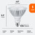 Maelsrlg PAR38 LED Flood Light Bulbs, 300W Equivalent, Indoor Outdoor Flood Light Bulb, Daylight 5000K, Waterproof, 35W 4000LM, Non-Dimmable, 2-Pack