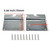 Mcredy 4 Pcs Heavy Duty Wood Bed Rail Hooks Plates Universal Bed Frame Hooks for Frame Brackets Headboard Footboard Replacement Parts with Screws