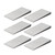 DIICCYO 6 Pcs Steel Flange Wedge, 3.9" x 2" Triangle Metal Shims Shims Underpinning Wedge, Silver Metal Spreading Triangle Wedges for Welding Flange Wedge Pipe Fitting Welding Safety Tool