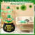 Leyndo 4FT Rises up Down St Patrick's Day Inflatable Outdoor Decorations Inflatable Leprechaun in Pot of Gold with Lights Blow up Lawn Decor for Party St Patrick's Day Holiday Yard Decoration