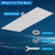 Voolan Extra Large Rain Shower Head - High Flow Square Rainfall Showerhead - Waterfall Full Body Coverage - Universal Ceiling or Wall Mount (16 * 12 Inch Rectangle, Chrome)