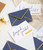 Navy Beyond Grateful Thank You Cards with Envelopes - 36 PK - Navy Thank You Notes with Gold Foil Letterpress 4x6 Inches Blank Note Cards for Business Graduation Wedding Baby Shower Funeral Sympathy