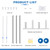 Consfly Stretch Film Wrap Dispenser with Cutter, 13.78 inch Table Stretch Film Wrapping Machine, Manual Stainless Steel Industrial Commercial Packing Machine