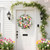 Spring Wreaths for Front Door,Summer Wreath with Peony Rose and Dahlia Flowers,24 Inch Floral Door Wreath for All Seasons Outside Outdoor Indoor Wall Wedding Holiday Home Decor