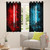 Feelyou Lightsaber Curtains Red Blue Tie Dye Curtains for Bedroom Living Room for Kids Boys Teens Future Technology Windows Drapes Soft Durable Washable Room Decoration,52 X 84 Inch,2 Panels