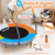 JOY SPOT! Premium 3FT Foldable Toddler Trampoline for Kids Ages 1-6, 36 Inch ASTM Certified Mini Trampoline with Adjustable Handle, 100 lbs Capacity, Quiet Elastic Bands, Safe for Indoor Outdoor Use