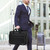 Ytonet Laptop Briefcases for Men, 17 Inch Expandable Briefcase Computer Bags for Laptop for Men, Water Resistant Multi Compartments Men's Work Bag with Luggage Strap for Bussiness Travel, Black