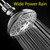 HOTEL SPA - Shower Head High Pressure with High Flow Showerhead - 4.25 Inch Rain Shower Head - Chrome Shower Heads, 7-Setting, French Designer Collection, Showerspa (Chrome)