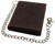 MARSHAL Men's Chain Biker Vintage Leather RFID Blocking European Style Bifold Trifold Wallet with ID Window (Brown With Chain)