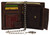 MARSHAL Men's Chain Biker Vintage Leather RFID Blocking European Style Bifold Trifold Wallet with ID Window (Brown With Chain)