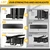 LBT 99" Garage Tool Organizer Wall Mount - 1000lbs Garden Tool Organizer with Adjustable Hooks, Heavy Duty Metal Garage Storage Rack, Anti-Rust Shed Rack Holder Hanging Rake Broom Mower Snowboard