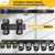 LBT 99" Garage Tool Organizer Wall Mount - 1000lbs Garden Tool Organizer with Adjustable Hooks, Heavy Duty Metal Garage Storage Rack, Anti-Rust Shed Rack Holder Hanging Rake Broom Mower Snowboard