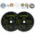 Dunhil 2 Pack 9 inch 20T 9” x 20T Chainsaw Tooth Brush Cutter Blades with 2 Set Adapter Kits for Weed Eater, Cutter, Trimmer