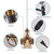 YLONG-ZS Farmhouse Plug in Pendant Light, Glass Hanging Lamp Gold, Vintage Swag Lights with Plug in Cord 16ft for Kitchen Island，Dining Room，Bedroom，Living Room