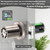 iulock Waterproof Electronic Door Knob with Keypad and Key, Auto Lock, Satin Nickel, 50 Codes, Easy to use and install for Office/Warehouse/Bedroom/Garage