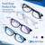 In Style Eyes Powerful High Magnification Reading Glasses for Women & Men with Non-Polarized Lenses, Super Strong Magnifying Eye Glasses, Black, 7.0x