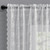 Kotile White Lace Cafe Curtains 45 Inch Length for Kitchen Window, Embroidered Rustic Vine Floral Short Lace Curtains 2 Panels, Rod Pocket Privacy Lace Window Curtains, 52 x 45 Inch, 1 Pair, White