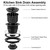 LQS Kitchen Sink Drain Assembly, Kitchen Sink Strainer with Deep Removable Waste Basket, Stainless Steel Sink Basket Strainer with Drain Assembly for 3-1/2-inch Sink Opening Size (Black)
