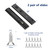 Ravinte 10 Inch Soft Close Drawer Slides 5 Pairs 10 Pack Black Full Extension Ball Bearing Drawer Glide Side Mount
