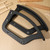 Chair Armrest Accessories Replacement Set 2Pcs Black Plastic Slanting Angle Office Chair Arm Rest Circles for Comfortable Support and Easy Installation