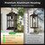 OPAXIS Large Outdoor Pendant Lights forPorch, Bronze Hanging Exterior Light, Outdoor Hanging Light for House, Porch, Doorway, Waterproof, Anti-Rust, 100% Aluminum