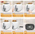Toaster 2 slice,Retro Stainless Steel Toaster with 6 Settings, 1.5 In Extra Wide Slots, Bagel/Defrost/Cancel Function, Removable Crumb Tray (White)