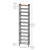 YATINEY 12-Tier Narrow Shoe Rack, Tall Shoe Rack for 12-24 Pairs, Slim Shoe Storage Organizer with Wooden Top, Space Saving, Metal Frame, for Entryway, Rustic Brown and Black SS61BR