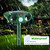 4 Pack 2025 Solar Ultrasonic Animal Repellent Raccoon Fortress Pro Outdoor, Deer Repellent Devices with Motion Sensor,Waterproof Skunk Dog Squirrel Rabbit Cat Deterrent for Yard Farm