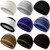 Funtery 9 Pieces Knit Kufi Hats Skull Caps for Men Women Muslim Crochet Beanie(Simple Colors)