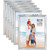 Langdon House 8x10 Picture Frames Set (Silver, 6 Pack) Distinguished Edging for Classic Style, Richland Collection
