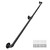 Handrails for Outdoor Steps 5FT, Galvanized Steel Handrails for Indoor Stairs Easy to Install, Iron Balusters Hand Railing Indoor Outdoor for Household or Commercial Buildings