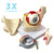 HADWYN 3X Enlarged Human Eye Orbital Anatomical Model, 13 Parts Eyeball Orbital Model Showing Optic Nerve Cornea Iris Lens and Vitreous Body with Stand for Medical Classroom Teaching Research