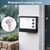 Locking Mailbox Wall Mounted Vertical– Jssmst mailboxes with Key Lock and Newspaper Compartment, Key Lock Drop Box Large Capacity, 14.3 x 3.8 x 11.8 Inch, White，SM-HPB911WN