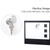 Locking Mailbox Wall Mounted Vertical– Jssmst mailboxes with Key Lock and Newspaper Compartment, Key Lock Drop Box Large Capacity, 14.3 x 3.8 x 11.8 Inch, White，SM-HPB911WN