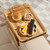 Acacia Wood Sofa Armrest Tray -Sofa Arm Tray Table Clip - Couch Arm Table for Wide Couches - Wooden Side Tables for Small Spaces for Eating and Drink