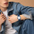 OIDEA Simple Waterproof Unisex Watch: Student Time Analog Wrist Watch Blue Soft Silicone Band Easy Read Arabic Numeral Scale Wristwatch