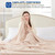 Sealy Electric Blanket Queen Size, Flannel Heated Blanket with 10 Heating Levels & 1-12 Hours Auto Shut Off, Fast Heating Warm Blanket, Machine Washable, Beige, 84 x 90 Inch