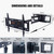 48'' Extension Extra Long Arm TV Wall Mount, Heavy Duty Full Motion TV Wall Mount for 37 to70,75,77,80,85'' Screens, Max VESA 600x400mm, Hold 110 lbs, 16''-24'' Wood Studs/Concrete/Brick Wall