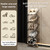YYW Narrow Shoe Rack Vertical Shoes Rack for Entryway Corner Shoe Storage Organizer for Small Spaces Transparently Tall Slim Shoe Shelf for Front Door Entrance Living Room Grey 5 Layers