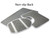 UNICEU Grey White Marble 3 Piece Bathroom Rug Set Includes Bath Rug, Contour Mat and Toilet Lid Cover, Machine Washable, Super Soft Microfiber & Non Slip Bath Rugs with Rubber Backing