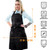 Under NY Sky Cross-Back Barber Black Apron – Heavy-Duty Nylon, Water and Chemical Resistant, Zipped Pockets, No-Tie, Split-Leg – Adjustable for Men, Women – Pro Hair Stylist, Salon, Colorist, Artist