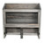 OwlGift Vintage Gray Solid Wood & Metal Mesh Wall Mounted Dual Toilet Paper Roll Dispenser & Magazine Holder Basket