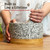 PriorityChef Heavy Duty Mortar and Pestle Set with Bamboo Base, 100% Natural Granite Stone Grinder, Guacamole Bowl and Masher, 4 Cups, White