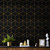 Safiyya Gold and Black Wallpaper Geometric Contact Paper Peel and Stick Wallpaper Removable Self Adhesive Contact Paper for Cabinets and Walls Vinyl Rolls 78.7"x17.3"